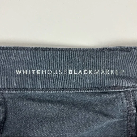 White House Black Market Mid-Rise Ball-Chain Skinny Ankle Jeans